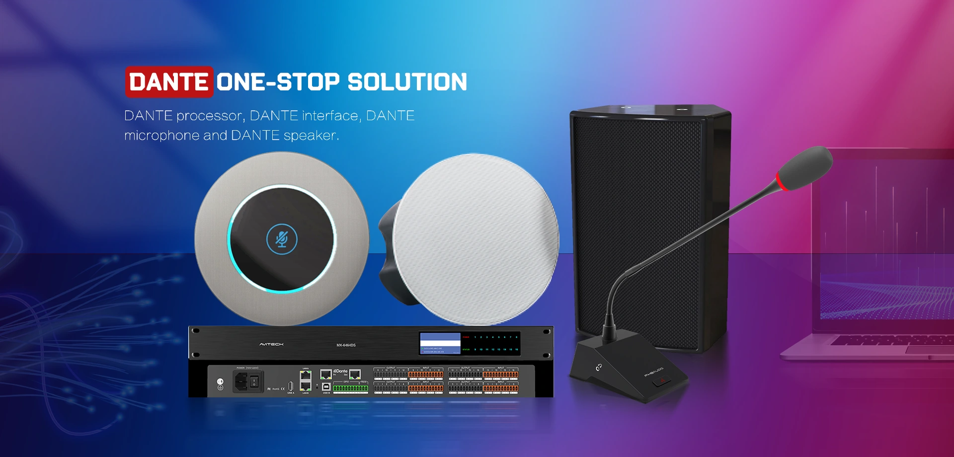 Chine Fabricant d'interface audio Dante