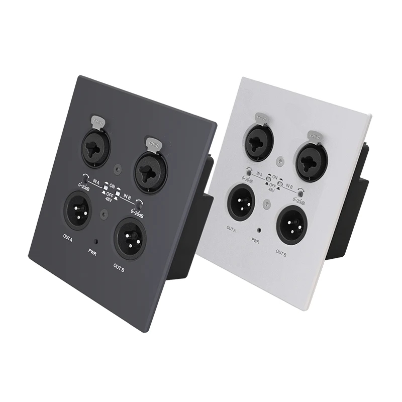 Quelles sont les applications spécifiques de l'interface audio du réseau de panneau mural Dante 2 CH?