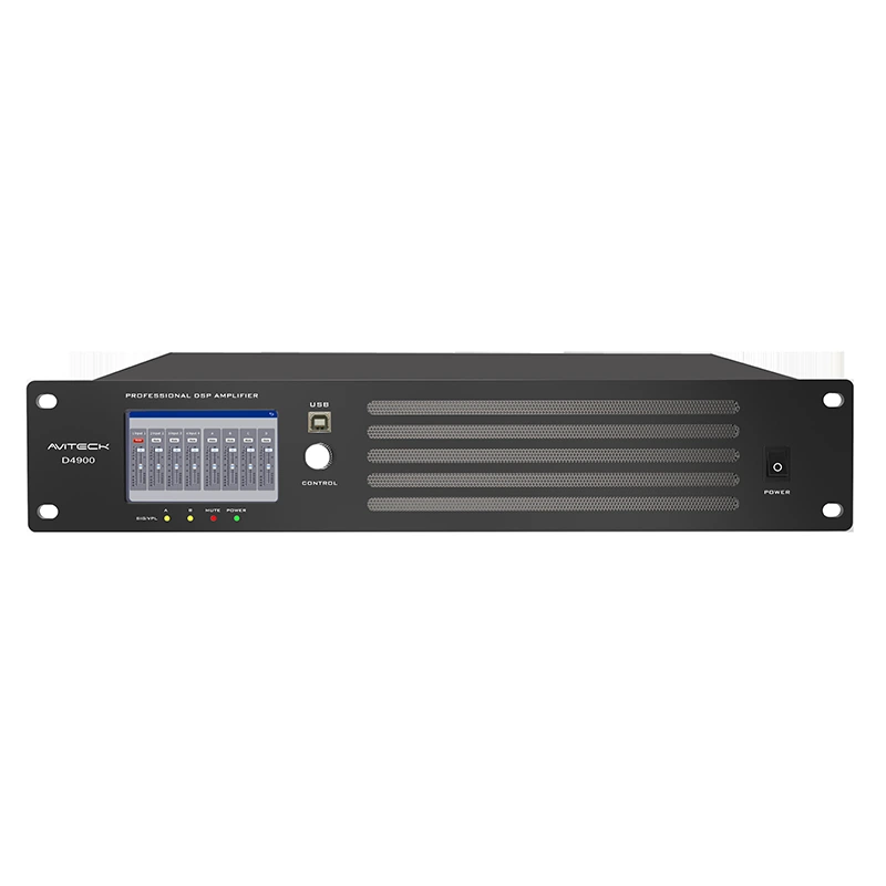 4 CH 900W Dante DSP Network Power Amplificateur