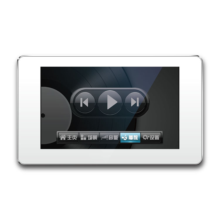 Plaque murale de contrôle du réseau d'écran tactile LCD de 5 pouces